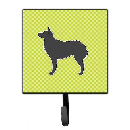 Carolines Treasures Croatian Sheepdog Checkerboard Green Leash or Key Holder BB3821SH4